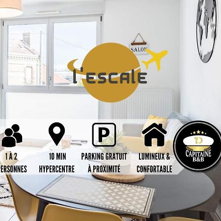 L'Escale - Lumiere Et Confort - Prox. Hypercentre Appartement Troyes Buitenkant foto