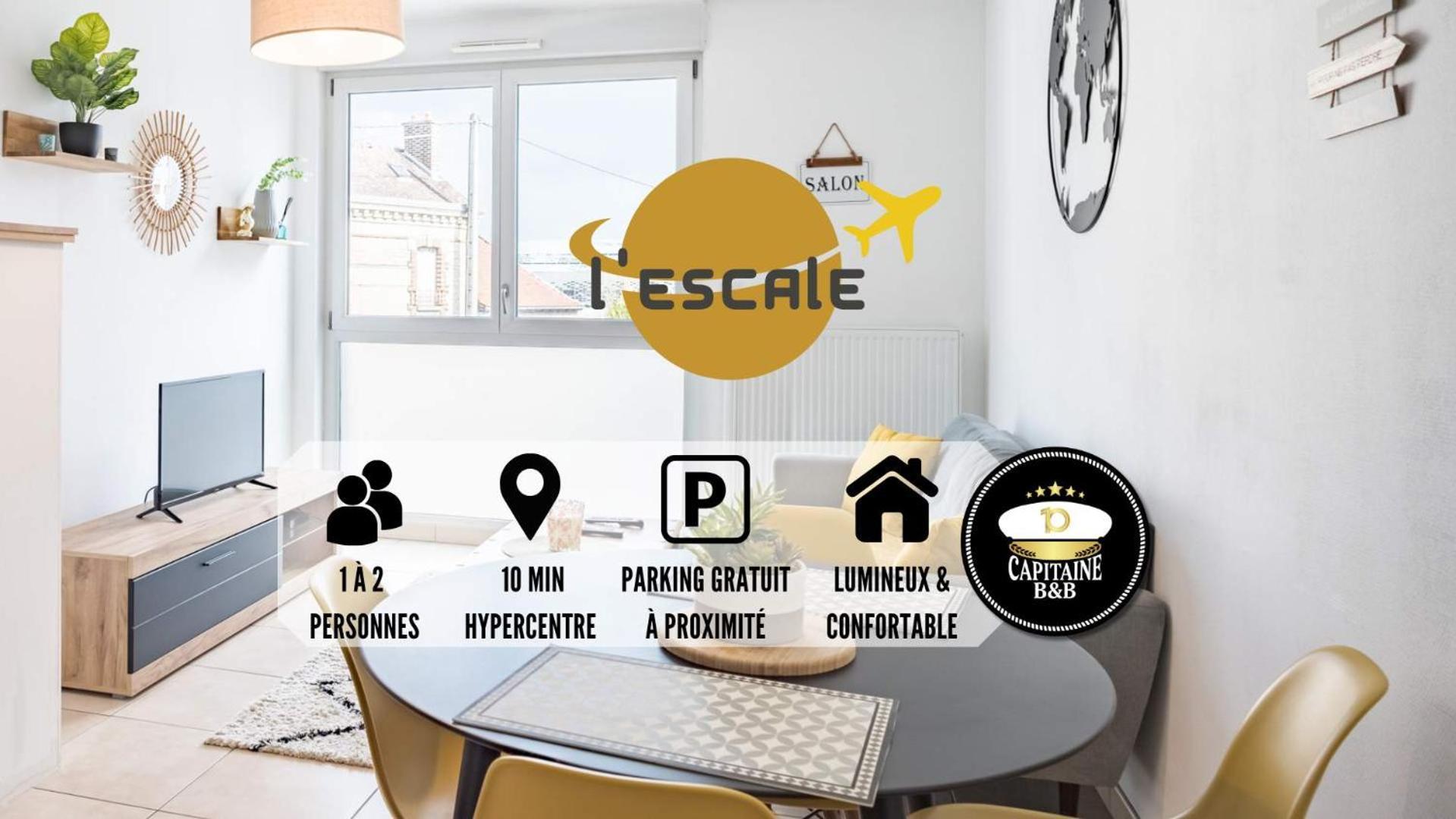 L'Escale - Lumiere Et Confort - Prox. Hypercentre Appartement Troyes Buitenkant foto